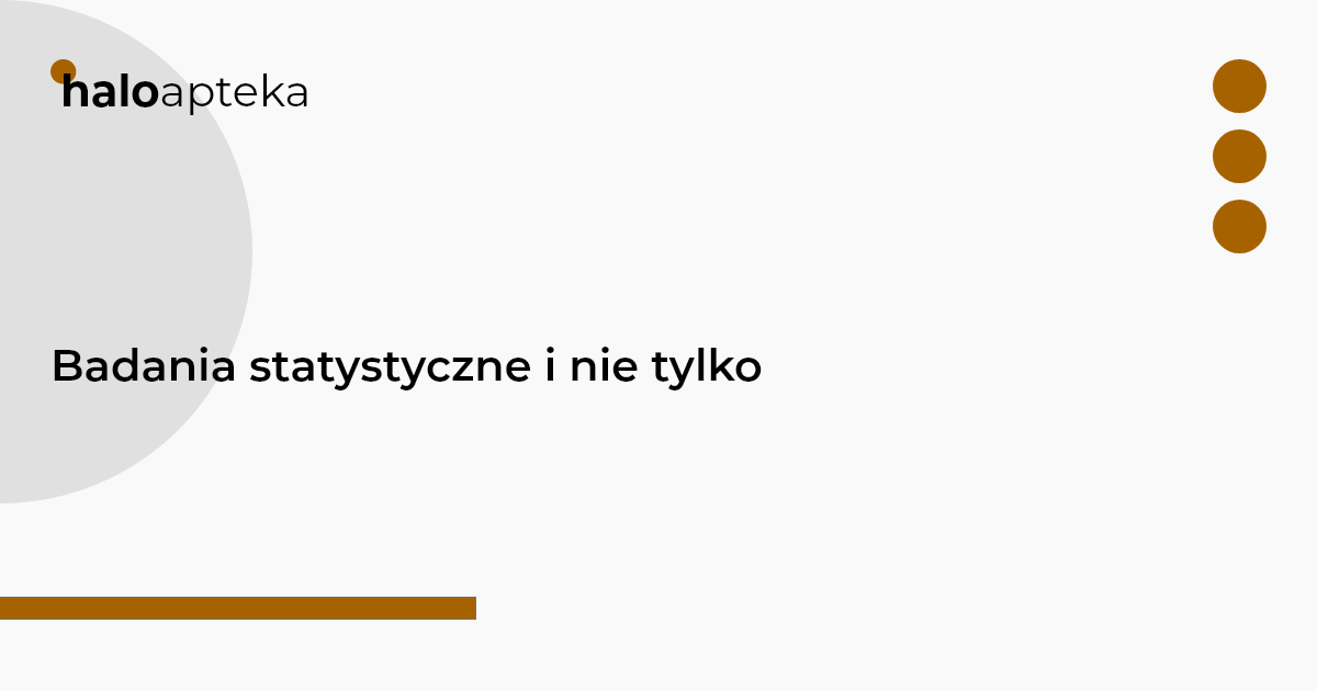 Badania Statystyczne I Nie Tylko